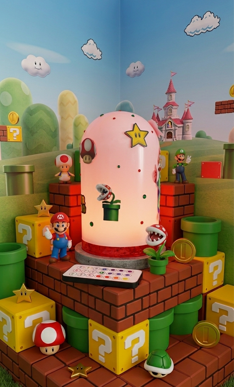 Veilleuse 3D "Univers Mario"