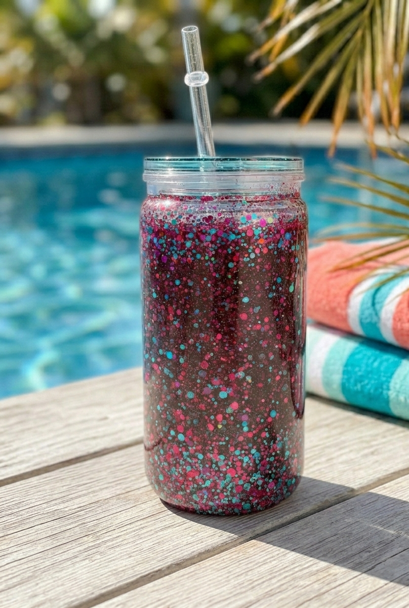 🍉 Gobelet Snow Globe "Summer Time" – Fraîcheur & Vitaminée