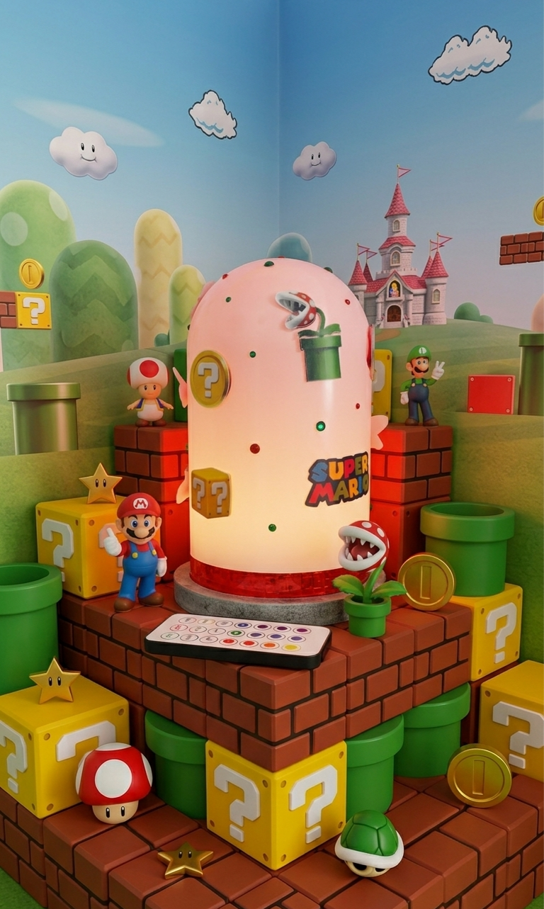 Veilleuse 3D "Univers Mario"