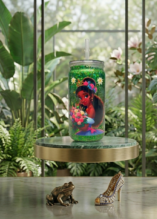 👑 Gobelet Snow Globe "Rêve de Princesse" – Éclat du Bayou
